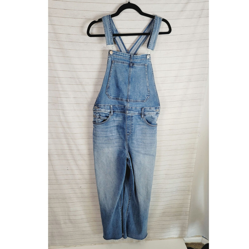 EVEREVE RAW HEM OVERALLS, SZ 30
